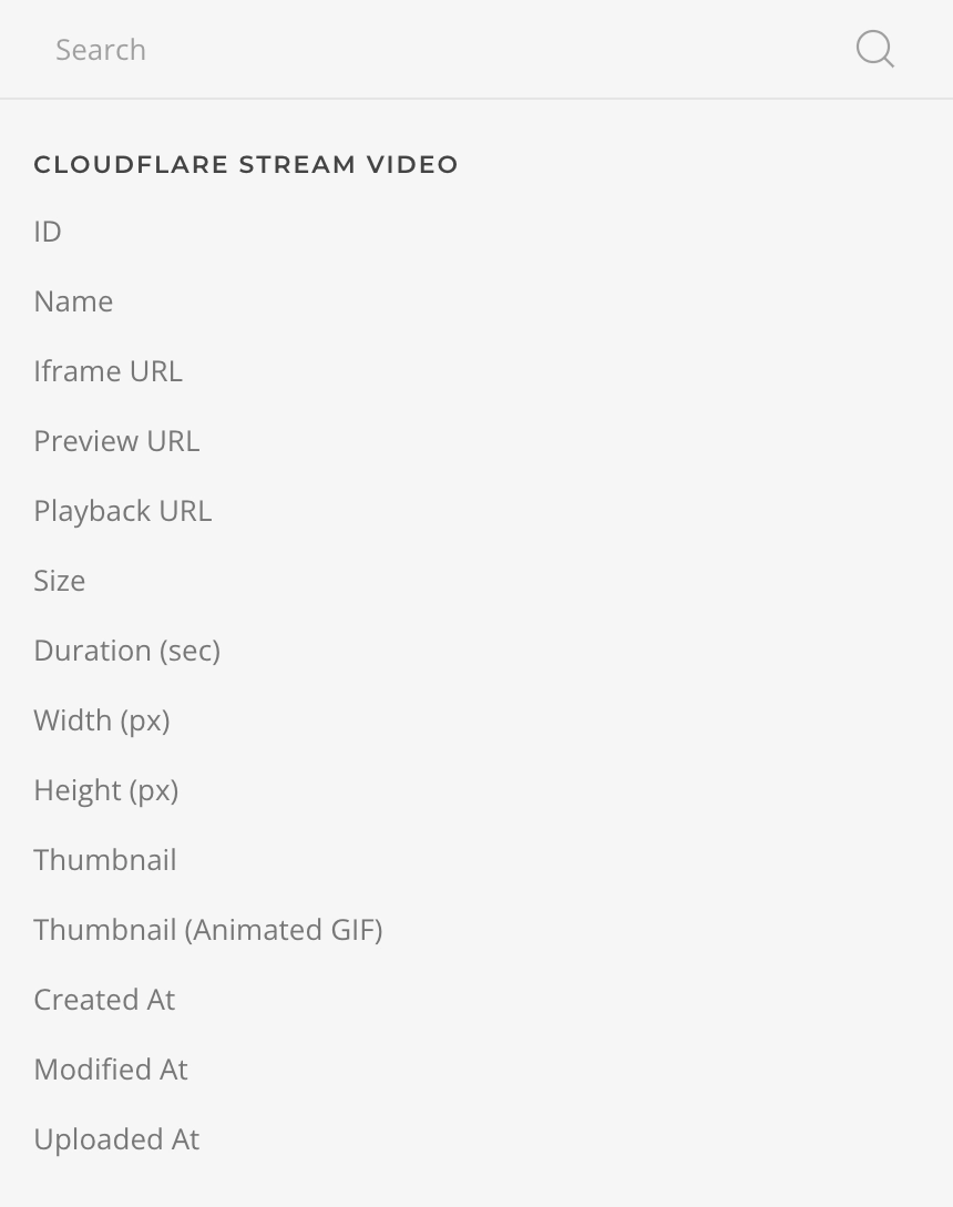 Cloudflare Stream Video Mapping