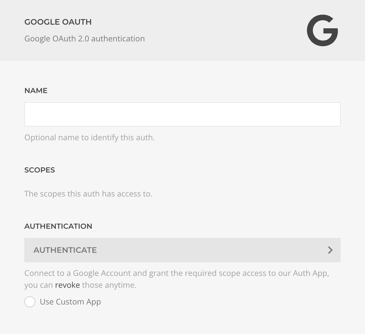 Google Auth Driver