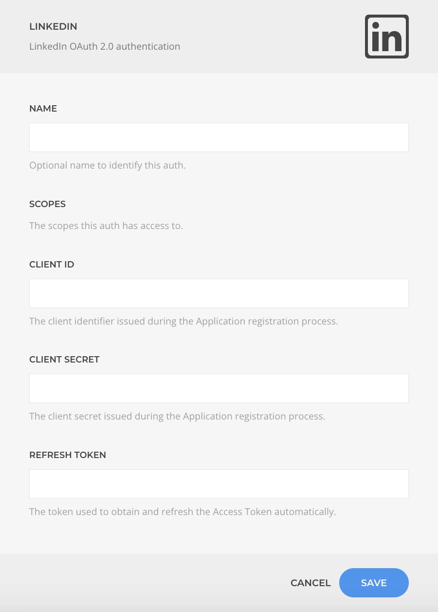 LinkedIn Auth Driver