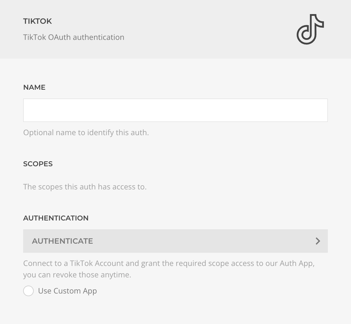 TikTok Auth Driver