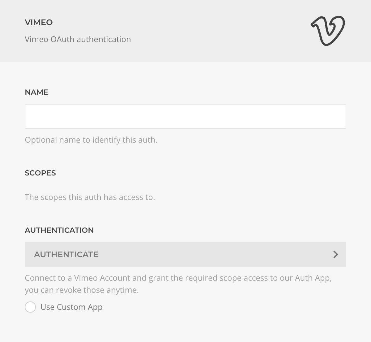 Vimeo Auth Driver