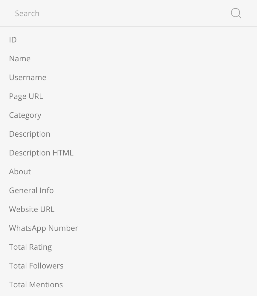 Facebook Page Mapping