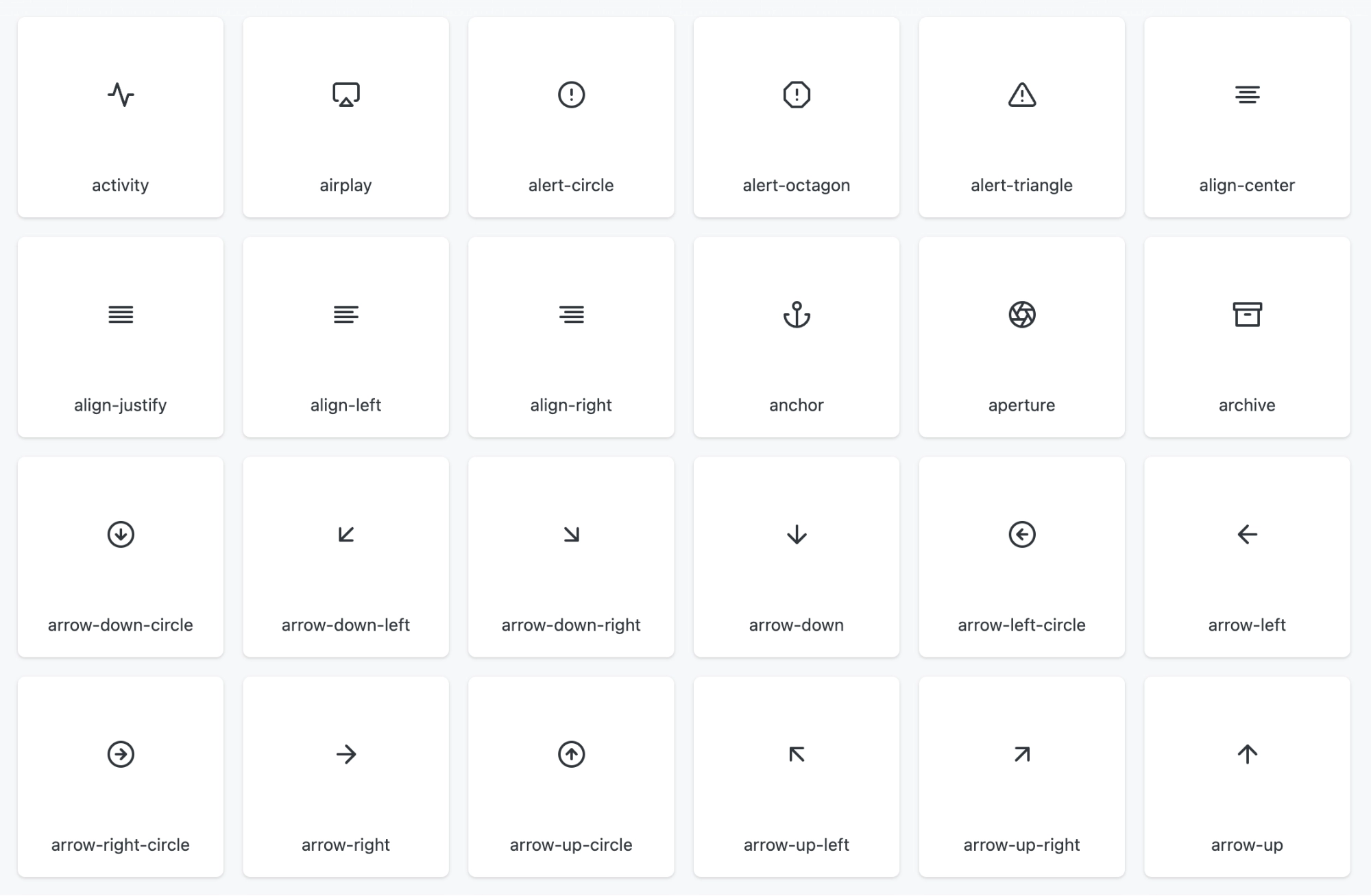 Feather Icon Collection