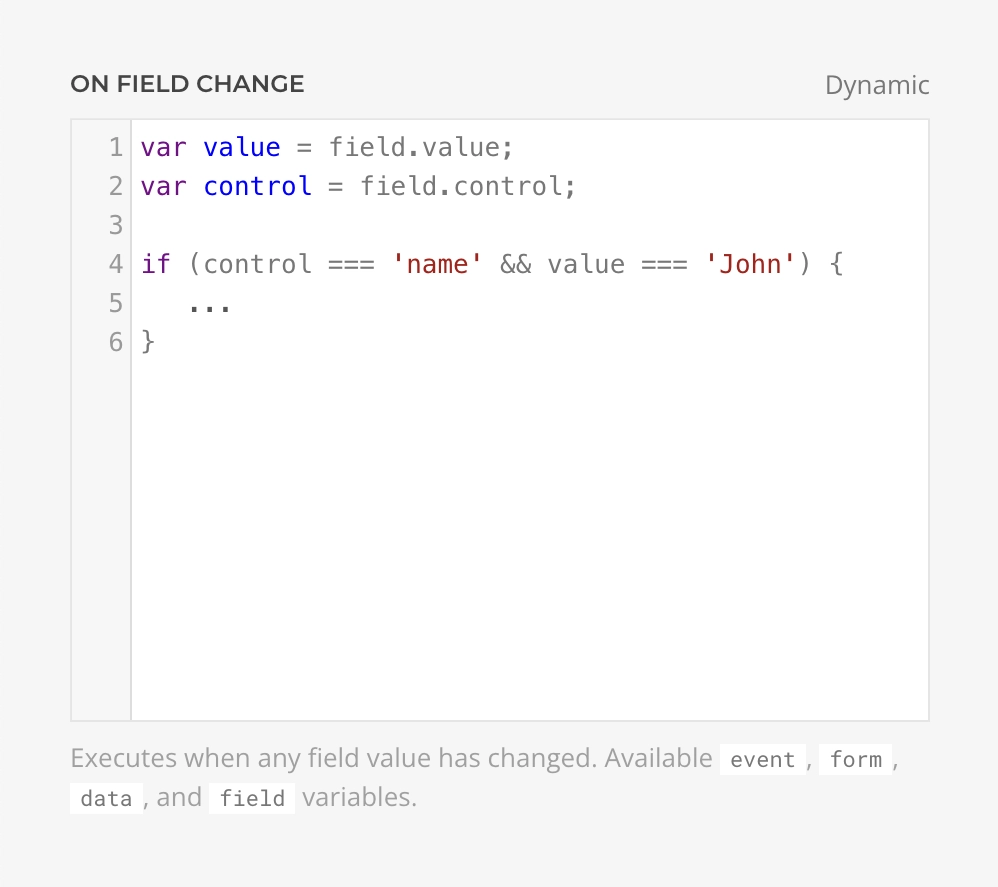 Form Hook Field Change