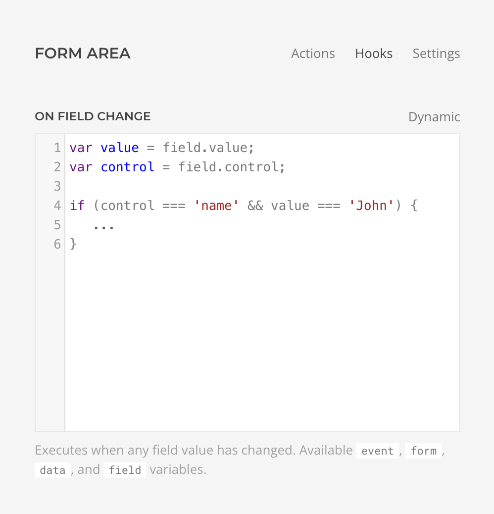 Form Area On Field Change Hook