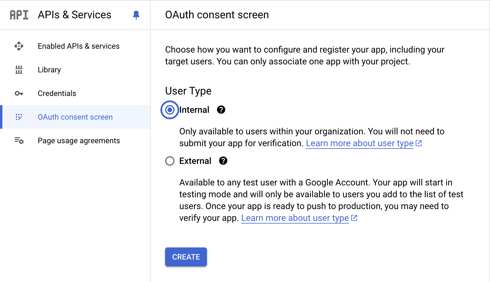 Google oAuth Consent Screen