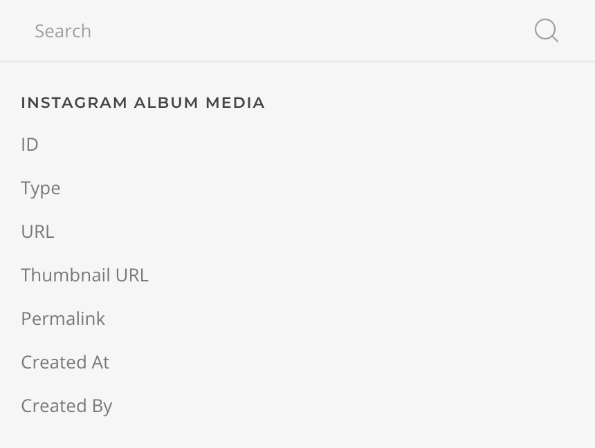 Instagram Album Media Mapping