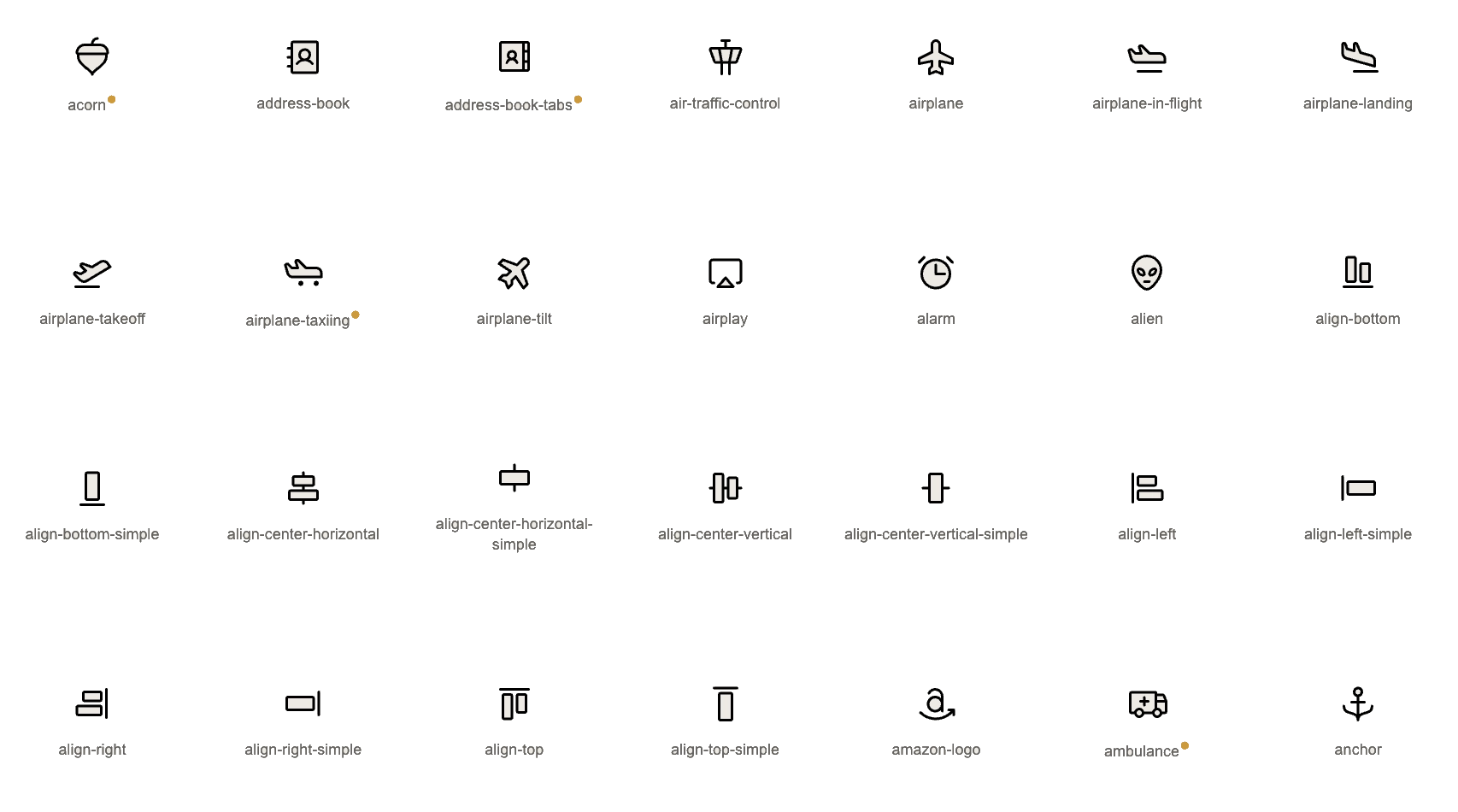 Phosphor Icon Collection