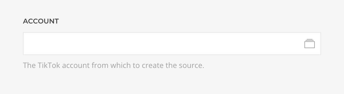 TikTok Source Configuration